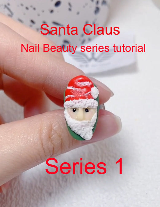 Santa Claus Nail Beauty series tutorial